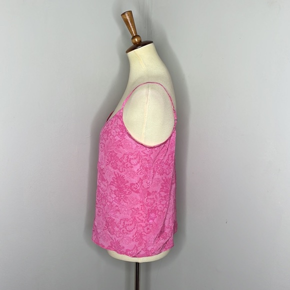 Tucker Khala Cami Hot Pink Lace in Silk Crepe Small - Picture 3 of 12